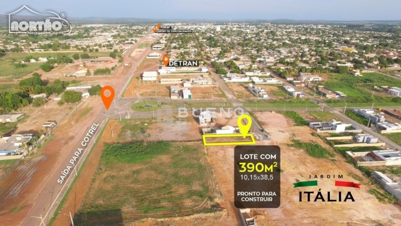 TERRENO A VENDA NO JARDIM ITALIA EM GUARANTÃ DO NORTE/MT