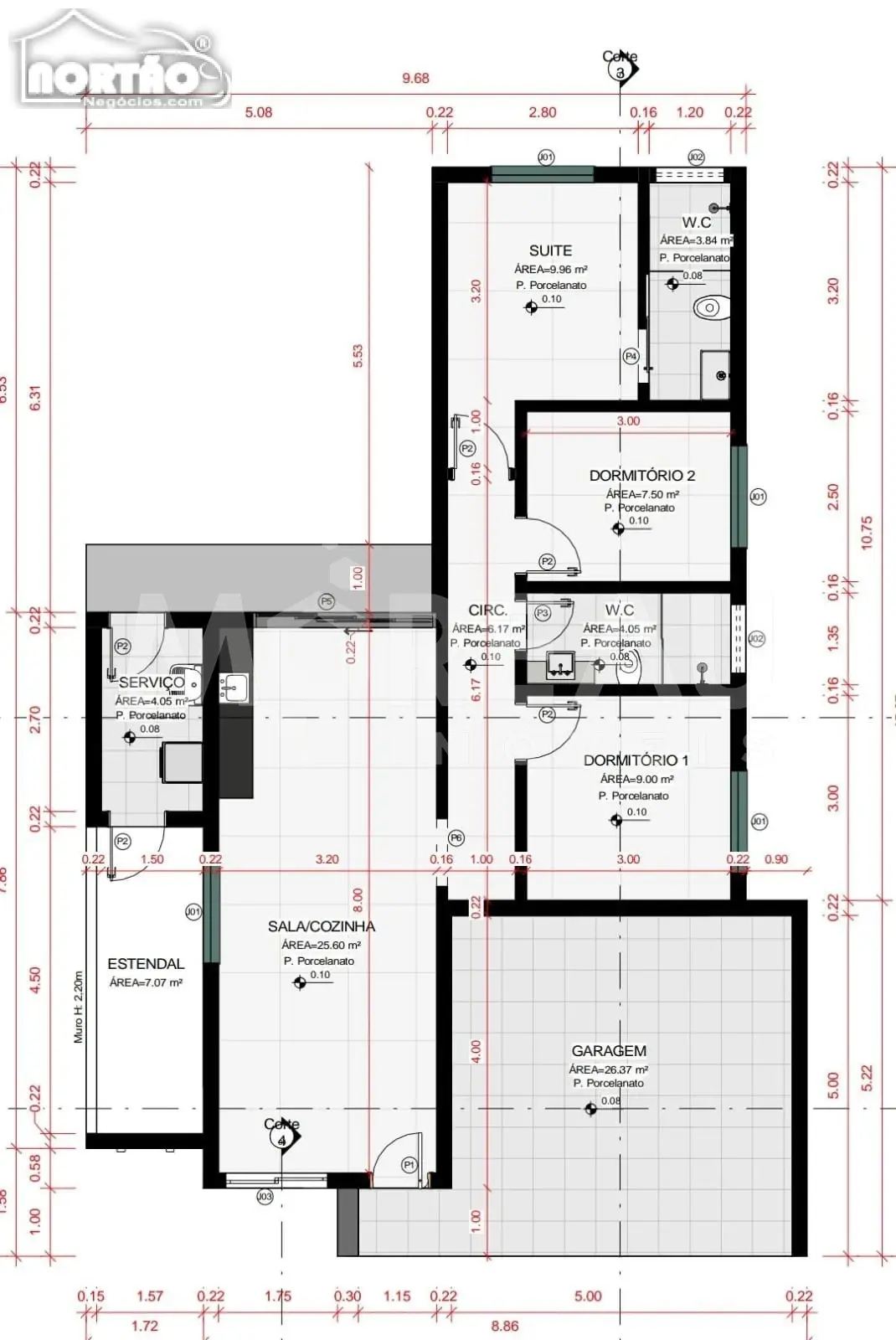 Casa, 3 quartos, 113 m² - Foto 3