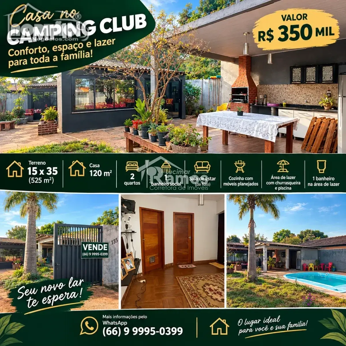 Casa, 3 quartos, 120 m² - Foto 2