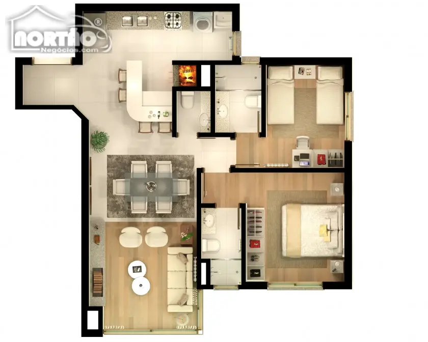 Casa, 3 quartos, 104 m² - Foto 2