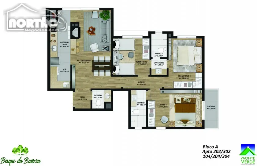 Casa, 2 quartos, 49 m² - Foto 7
