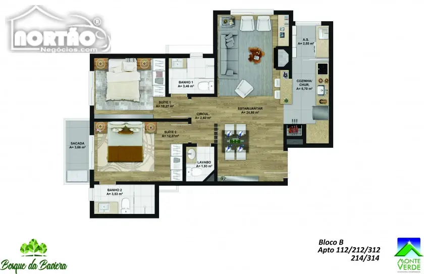 Casa, 2 quartos, 49 m² - Foto 9