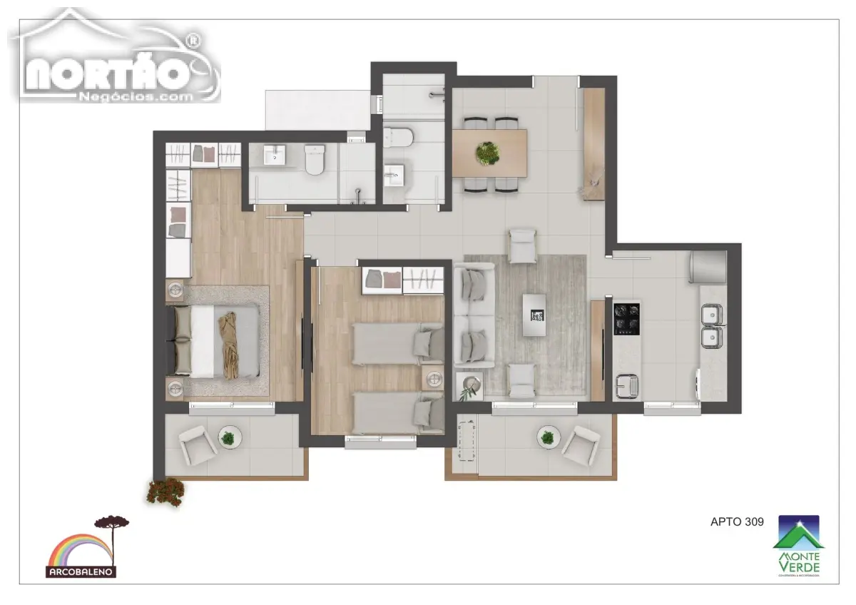 Casa, 2 quartos, 68 m² - Foto 6