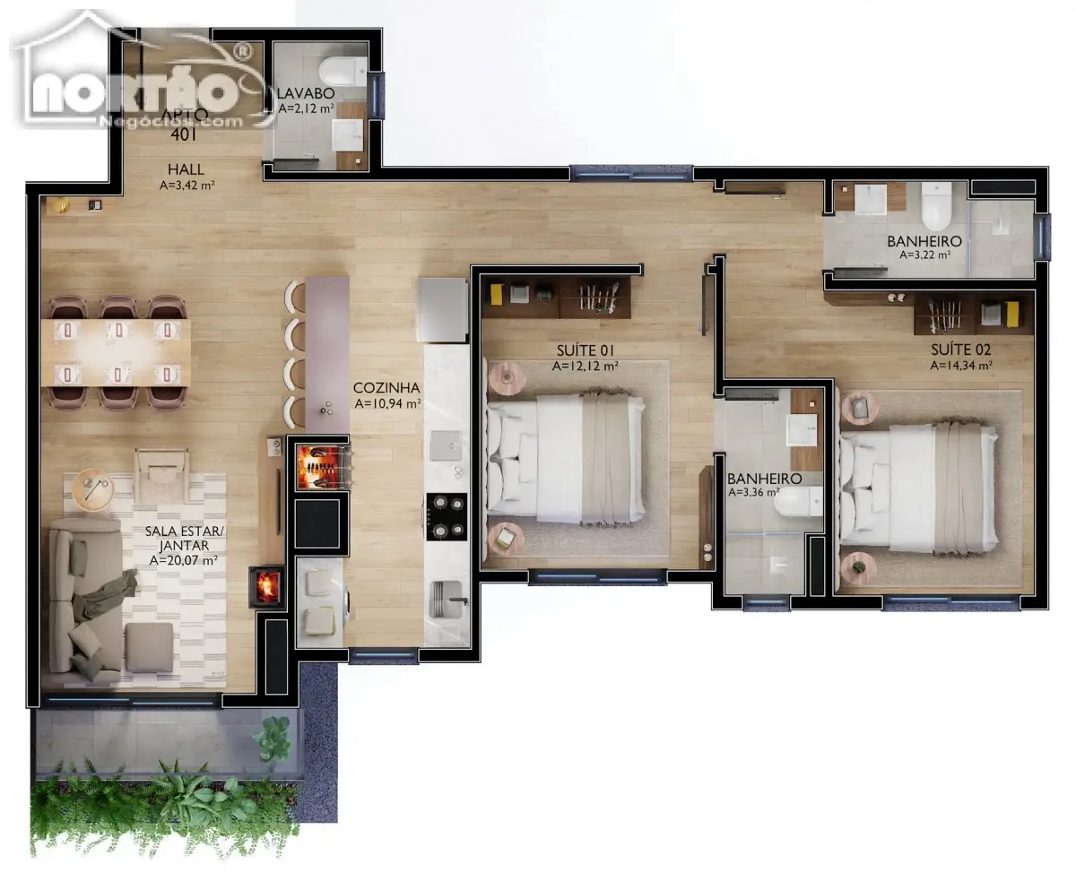 Casa, 2 quartos, 98 m² - Foto 9