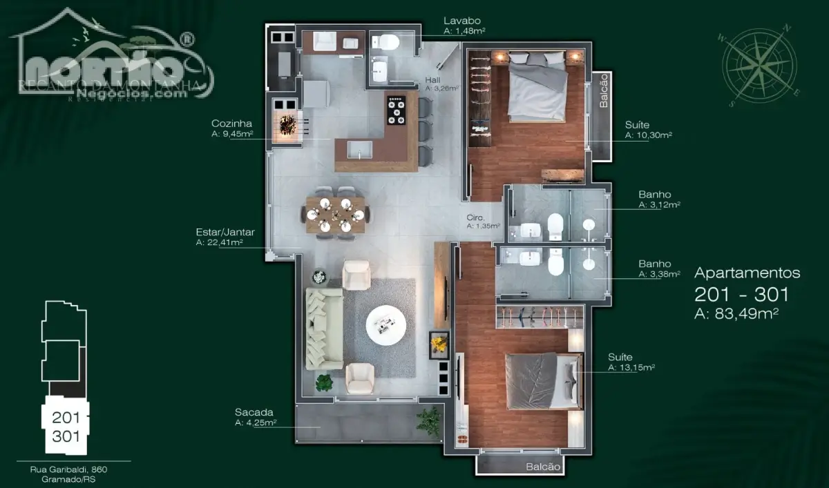 Casa, 1 quarto, 55 m² - Foto 8