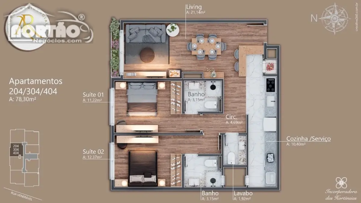 Casa, 2 quartos, 77 m² - Foto 9