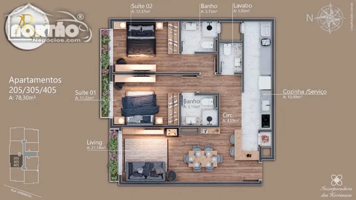 Casa, 2 quartos, 77 m² - Foto 10
