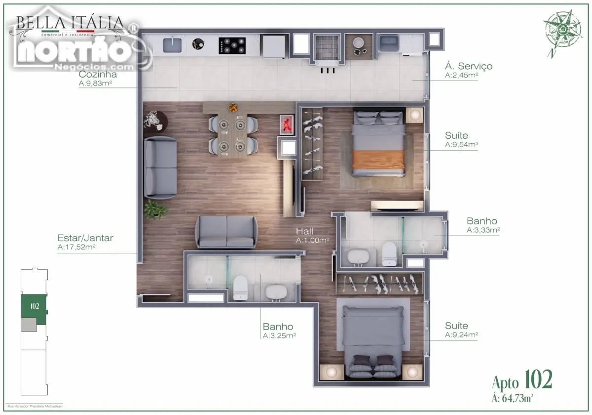 Casa, 2 quartos, 52 m² - Foto 10