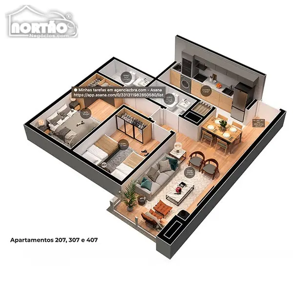 Casa, 2 quartos, 66 m² - Foto 6