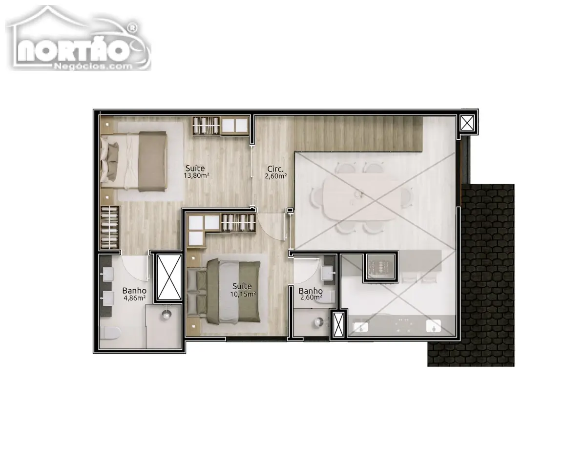 Casa, 2 quartos, 76 m² - Foto 8
