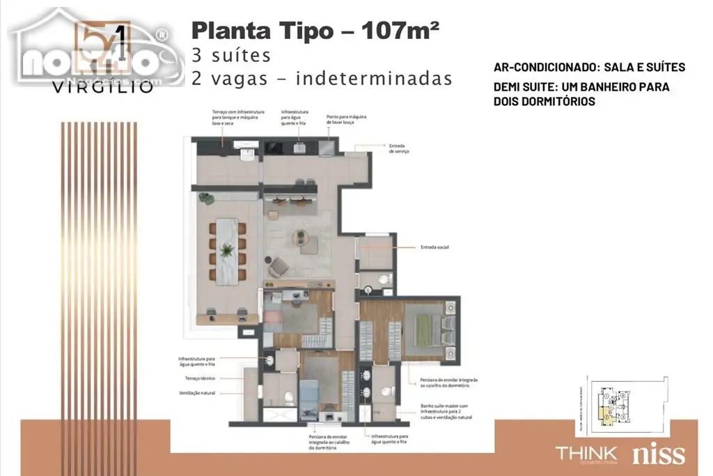 Casa, 3 quartos, 107 m² - Foto 7