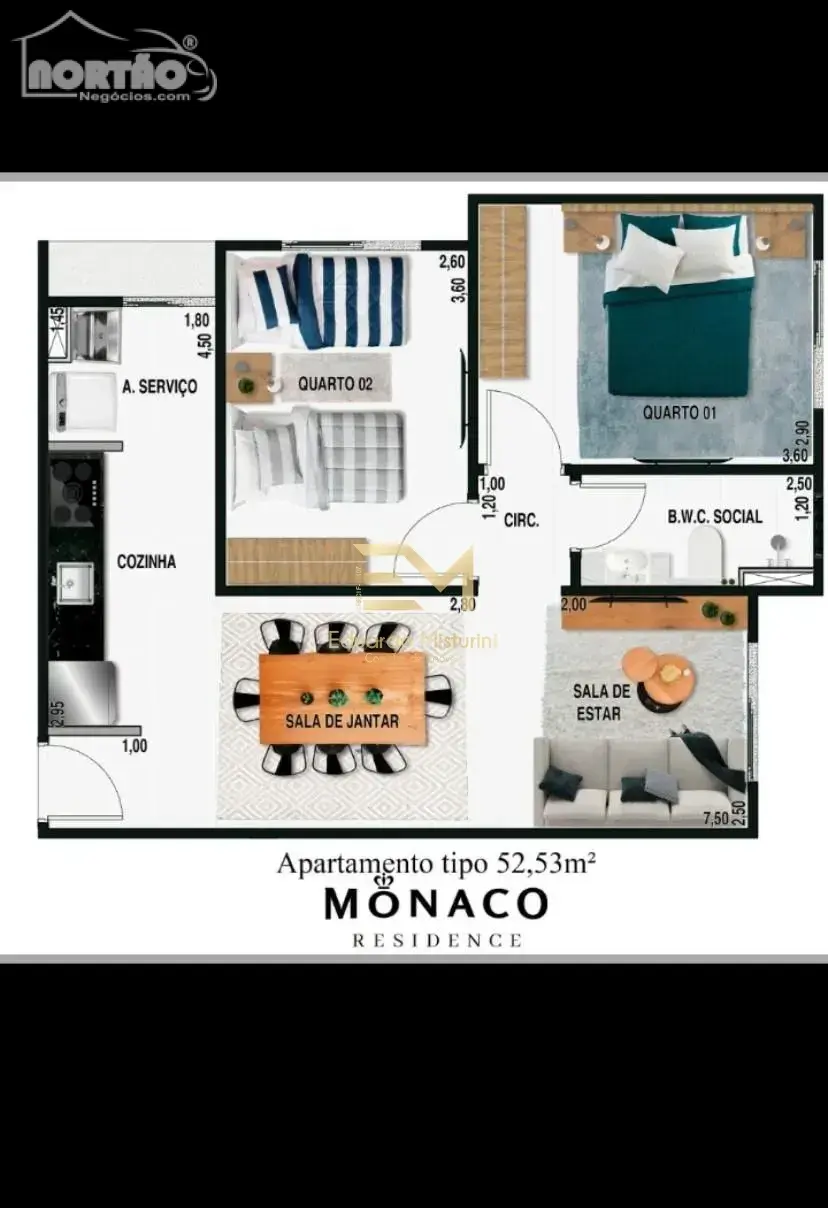 Casa, 3 quartos, 52 m² - Foto 9